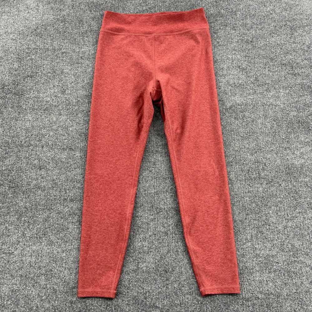 Old Navy Leggings Womens M Rust Coral Go Dry Cloud Activewear Yoga Gym Workout